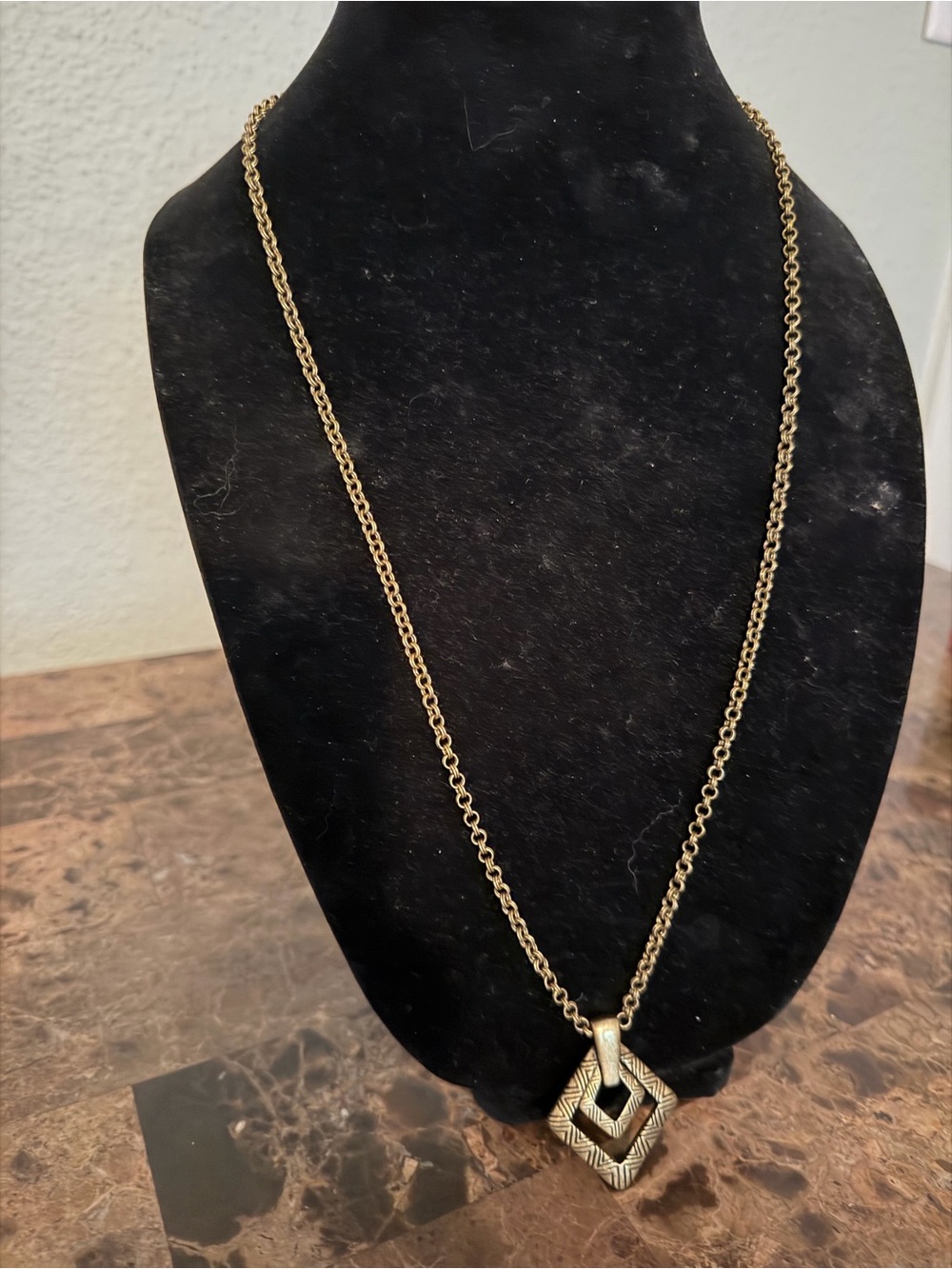 Gold-Tone Geometric Pendant Necklace - Women Jewelry